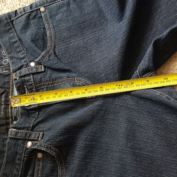 Women's Calvin Klein Flare Jeans Low Waist Size 27 - Picture 11 of 13
